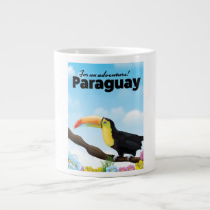 Paraguay Toucan travel poster Large Coffee Mug