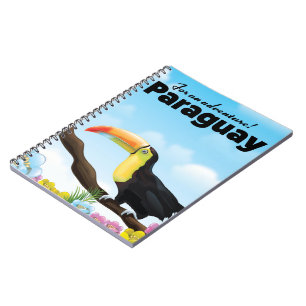 Paraguay Toucan travel poster Notebook