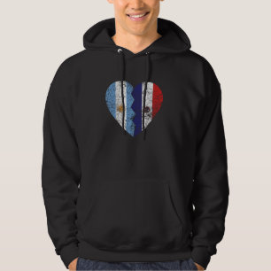 Paraguayan Argentinian Flag Heart Argentina Paragu Hoodie