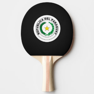 Paraguayan coat of arms ping pong paddle