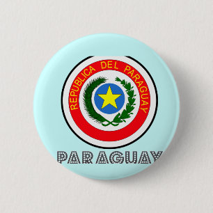 Paraguayan Emblem 6 Cm Round Badge