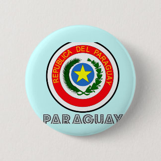 Paraguayan Emblem 6 Cm Round Badge