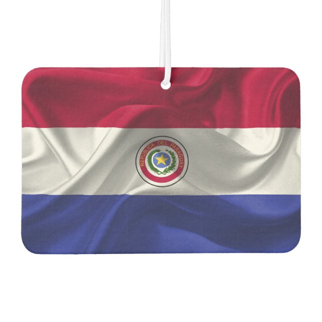 Paraguayan flag car air freshener (Front)