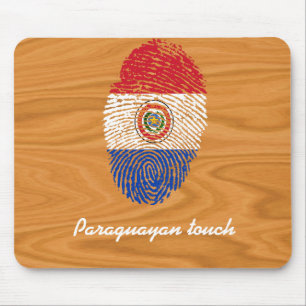 Paraguayan touch fingerprint flag mouse mat