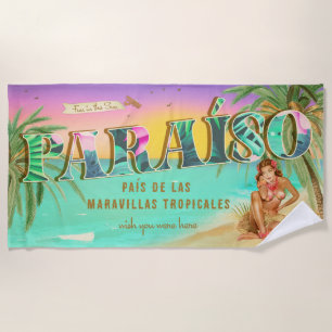Paraíso Spanish Fun in the Sun  Towel