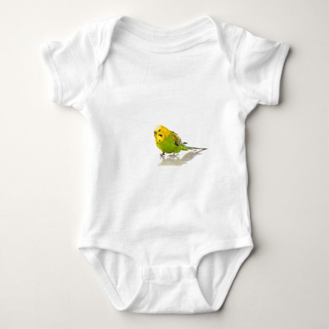 parakeet, baby bodysuit (Front)