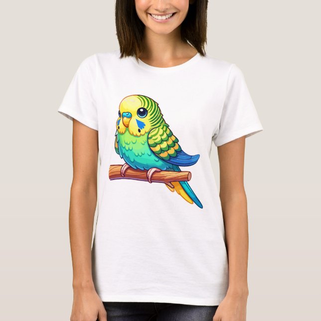Parakeet Budgie T-Shirt (Front)