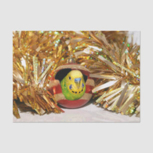 Parakeet Christmas Tissue Paper