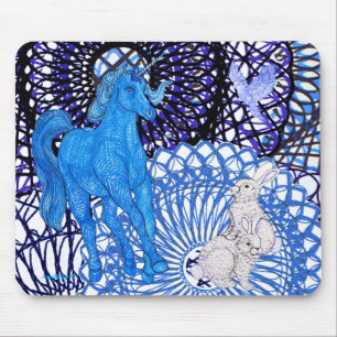 Parakeet Friends Mouse Mat