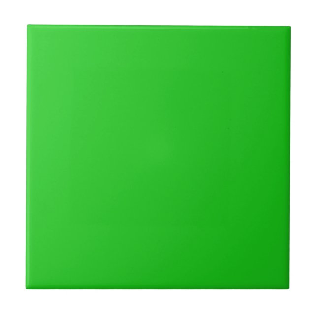 Parakeet Green Solid Colour Tile (Front)