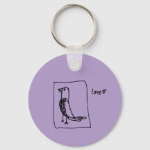 parakeet keychain