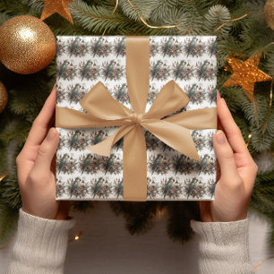 Parakeet Lanterns Christmas  Wrapping Paper
