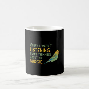 Parakeet Lover About My Budgie Budgerigar Budgie Coffee Mug