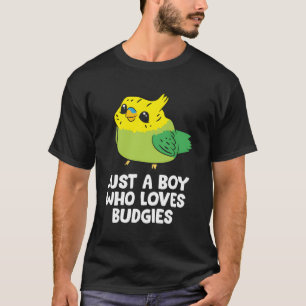 Parakeet Pet Son Just A Boy Who Loves Budgies T-Shirt