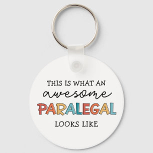 Paralegal Awesome Legal Assistant Funny Key Ring