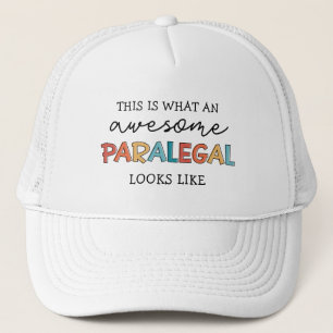 Paralegal Awesome Legal Assistant Funny Trucker Hat
