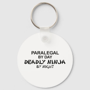 Paralegal Deadly Ninja by Night Key Ring