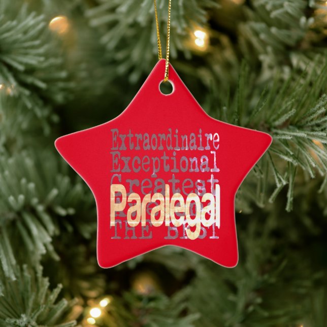 Paralegal Extraordinaire Ceramic Tree Decoration (Tree)
