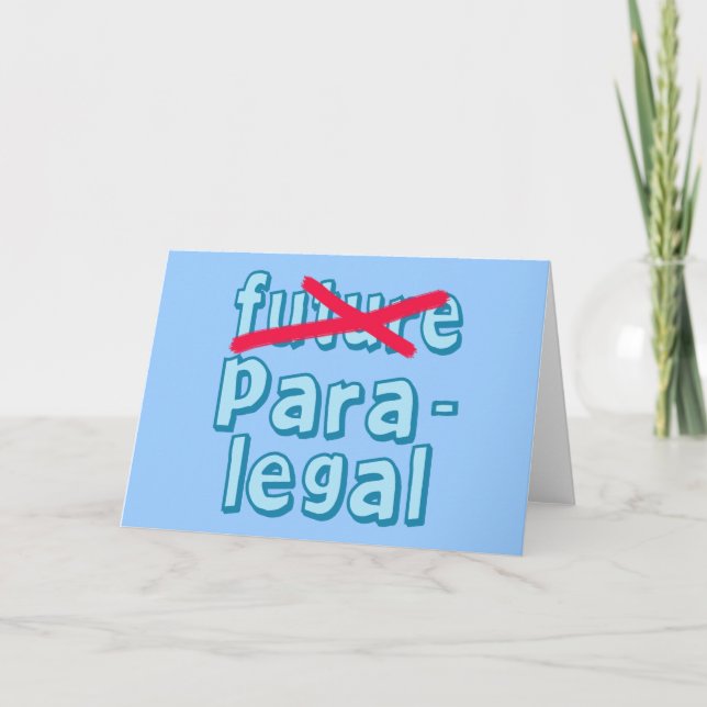 Paralegal Graduation Products Card (Front)