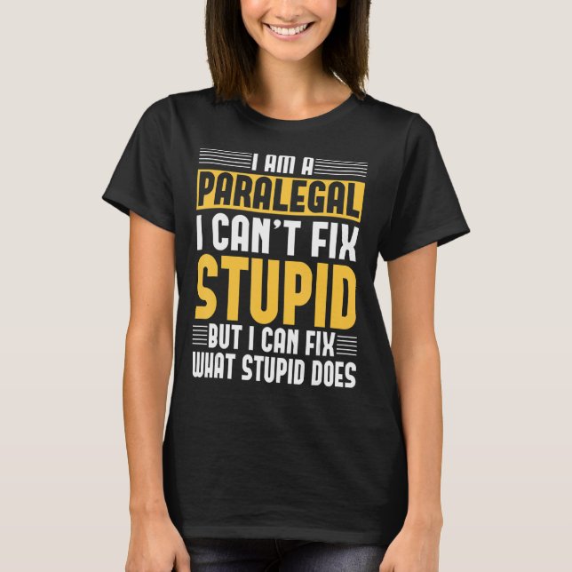 Paralegal Law Attorney Legal Assistant Firm Litiga T-Shirt (Front)