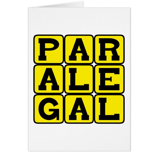 Paralegal, Legal Assistant (Front)