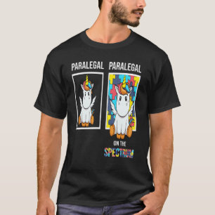 Paralegal People With Autism Puzzle Unicorn Neurod T-Shirt
