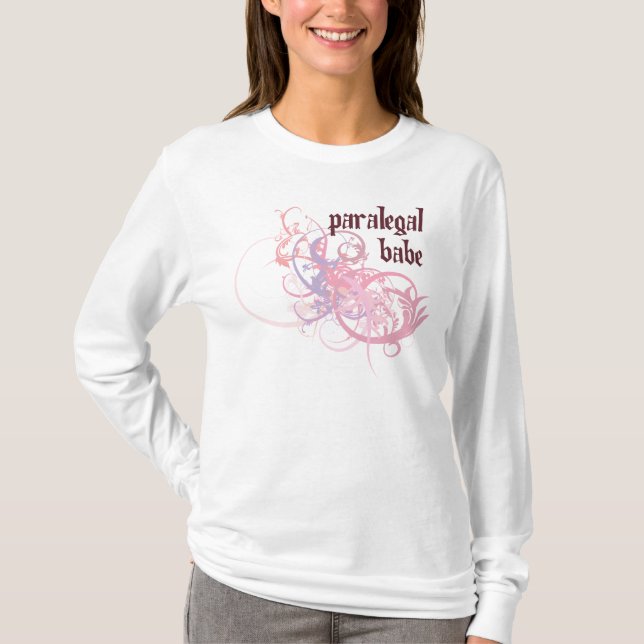 Paralegal Work Babe T-Shirt (Front)