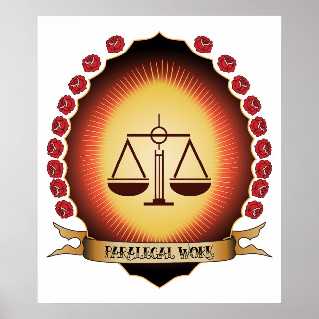 Paralegal Work Mandorla Poster (Front)