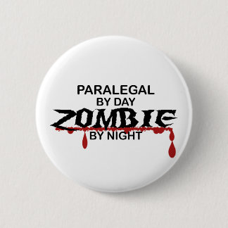 Paralegal Zombie 6 Cm Round Badge
