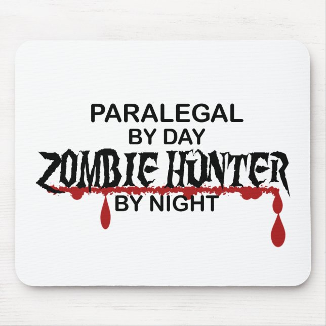 Paralegal Zombie Hunter Mouse Mat (Front)