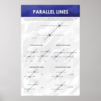 Parallel Lines - Math Poster