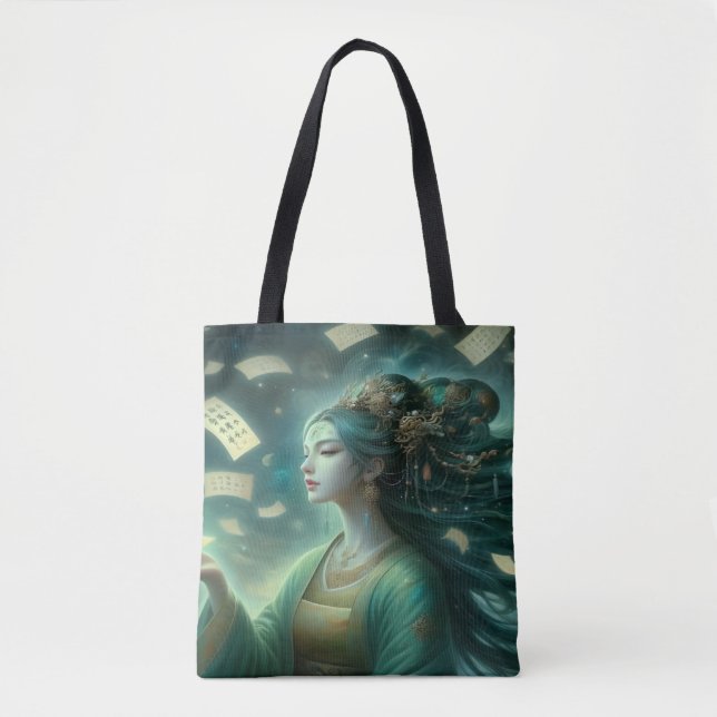 Parallel Realms Goddess Tarot card Totebag Tote Bag (Front)