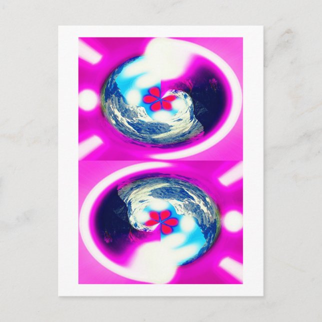 Parallel worlds art postcard (Front)