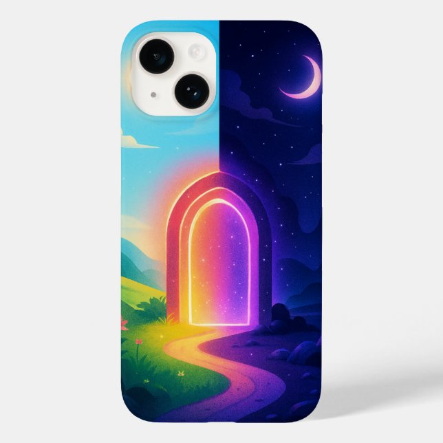 Parallel Worlds iPhone Case – Surreal Duality Gift (Back)