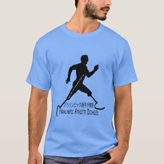 Paralympic Athlete Disabled T-Shirt (Front)