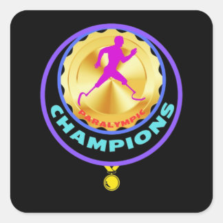 Paralympic Champions Square Sticker