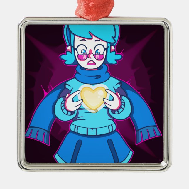 Paralysed Metal Tree Decoration (Front)