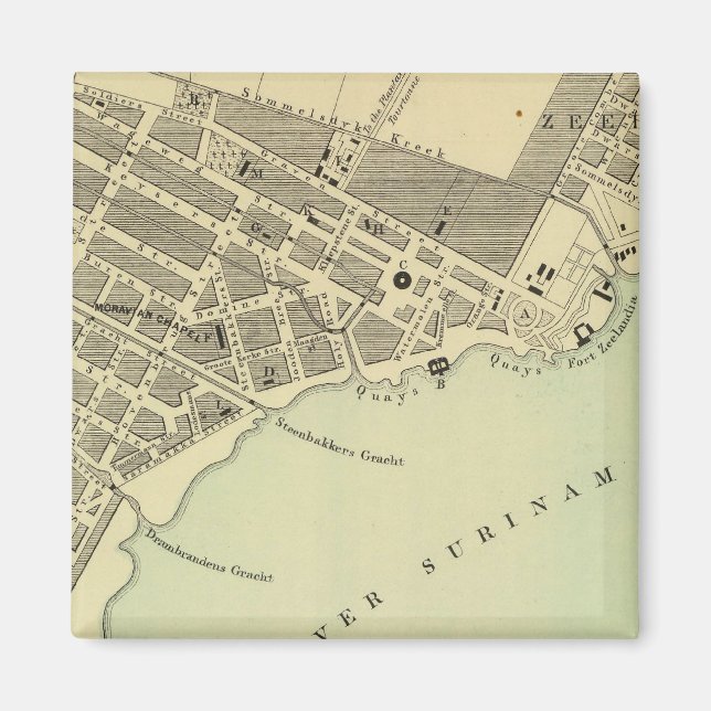 Paramaribo Surinam Magnet (Front)