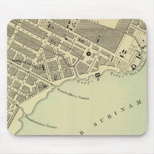 Paramaribo Surinam Mouse Mat (Front)