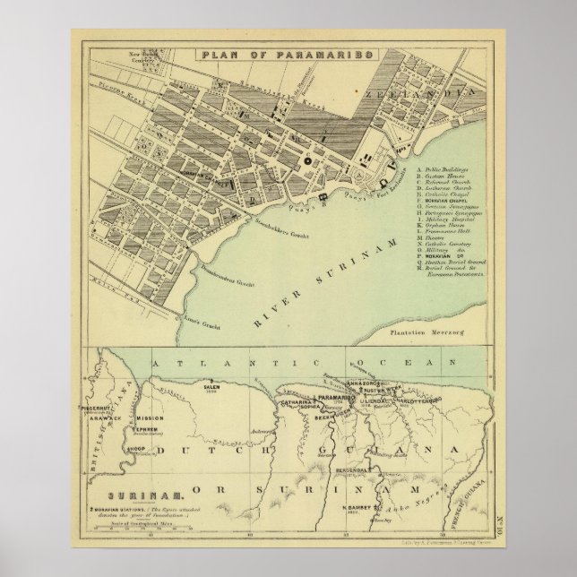 Paramaribo Surinam Poster (Front)