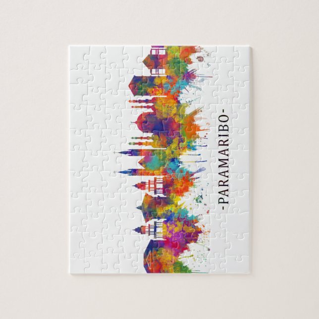 Paramaribo Suriname Skyline Jigsaw Puzzle (Vertical)