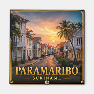 Paramaribo Suriname South American Heritage Magnet