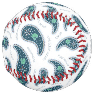 Paramecia Paisley Biology Nerd Sports Fan Softball