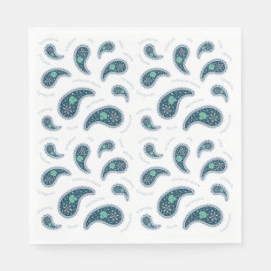 Paramecia Paisley Biology Science Protozoa Napkin