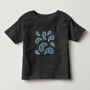Paramecia Paisley Protozoan Biology Science Dark Toddler T-Shirt