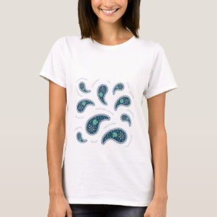 Paramecia Paisley Protozoan Biology Science Light T-Shirt