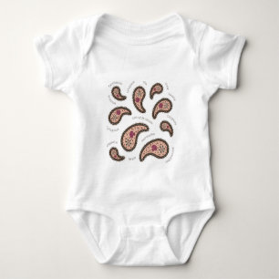 Paramecia Paisley Protozoan Biology Science Toddle Baby Bodysuit
