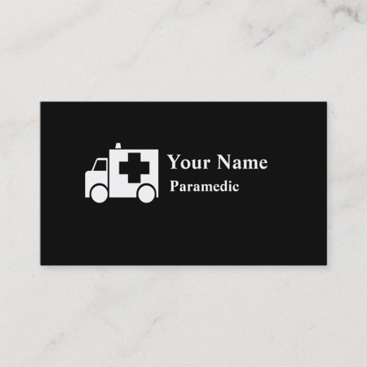 Ambulance Business Cards Zazzle UK