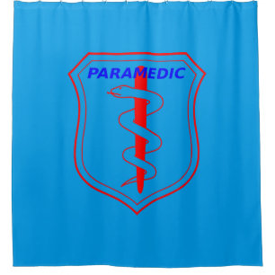 Paramedic Badge Shower Curtain