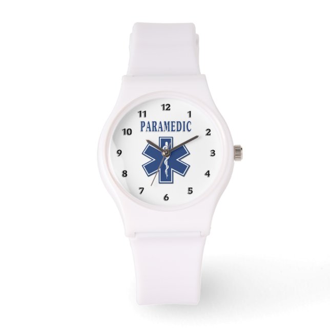 Paramedic Blue Star of Life Watch (Front)